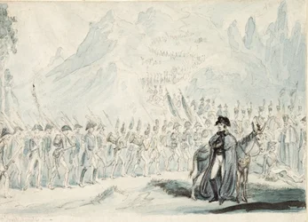 Wellington in de Pyreneeën met zijn muilezel
